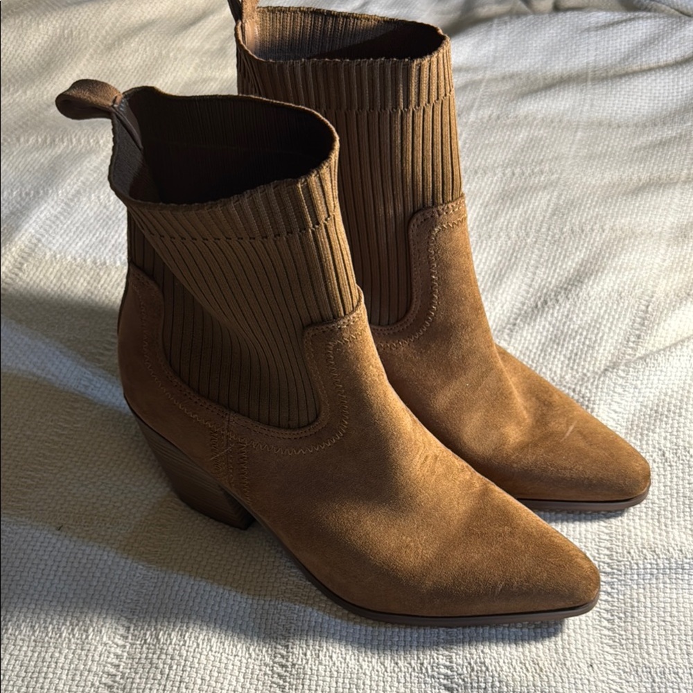 Brown Suede Ankle Boots